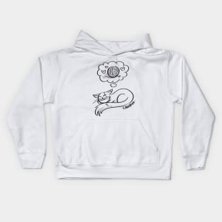 Cat Dreaming Kids Hoodie